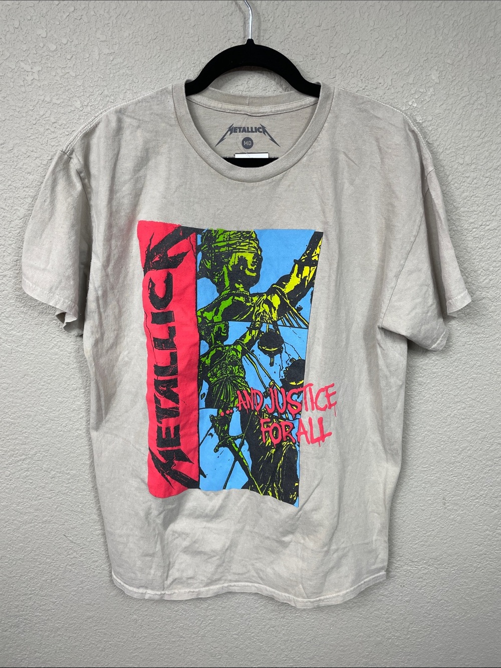 New Metallica And Justice For All T Shirt Tee FLAW Unisex Sz M